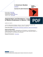 CUETO, M. (2005) - Appropriation and Resistance Local Responses To Malaria Eradication in Mexico, 1955-1970