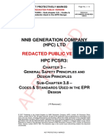 Public Version of HPC PCSR3 Sub-Chapter 3.8 - Codes & Standards Used in The EPR Design