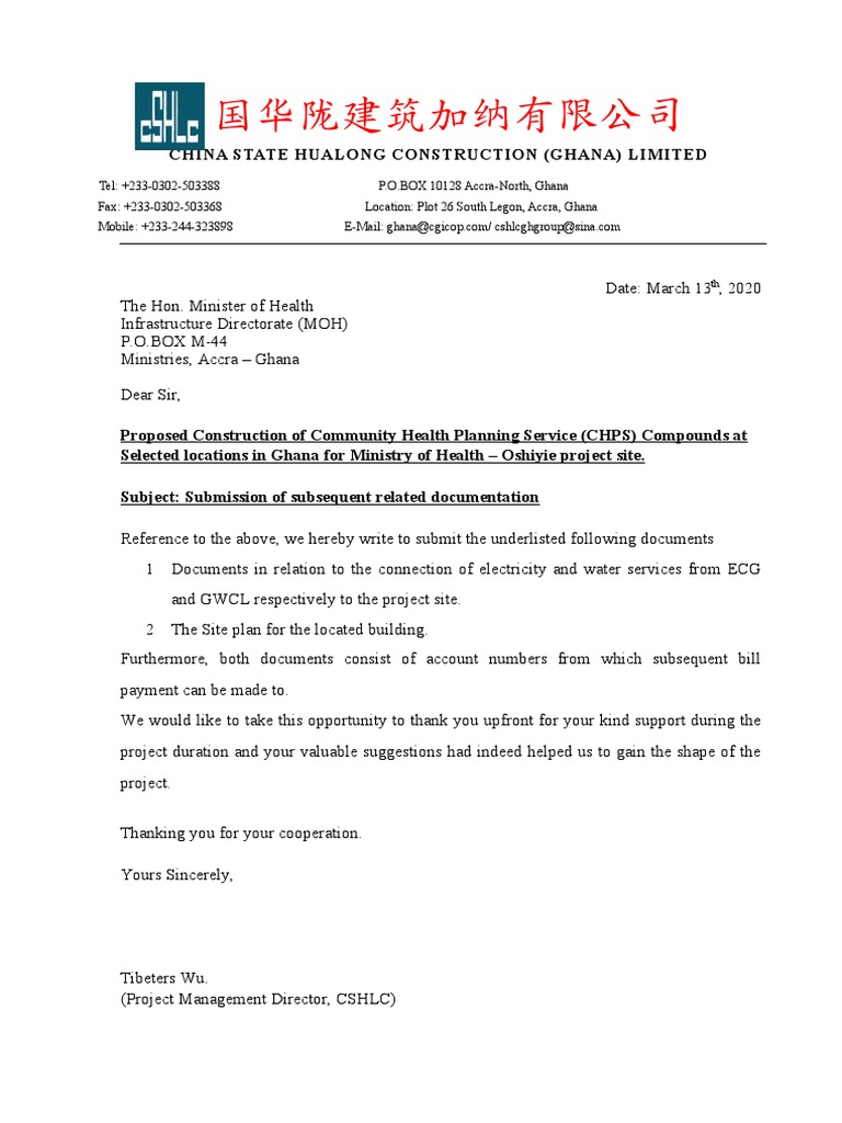CHPS Compounds Construction Proposal | PDF | Finance & Money Management ...