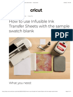 How To Use Infusible Ink Transfer Sheets With The Sample Swatch Blank - Help Center
