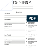 IELTS Practice Essay Flow Template 