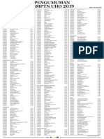 Pengumuman Hasil SBMPTN Uho 2019 PDF