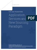 Run and Transform Application Services and the New Sourcing Paradigm