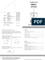 Oralni Tus DENTAL Jet Uputstvo Za Upotrebu