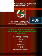 Peraturan Perundang - Undangan Koperasi