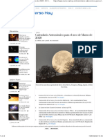 Calendario Astronómico para el mes de Marzo de 2020 - El Universo Hoy
