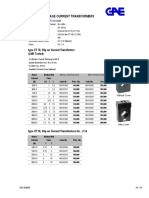 GAE low voltage current transformers