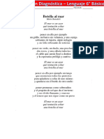 Evaluación Diagnóstica Lenguaje 6° Básico