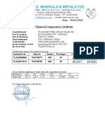 Chemical Composition Certificate 994