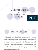 Project Financing & Non-Monetary Aspects