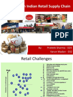 Challenges in Indian Retail Supply Chain: By: Prateek Sharma - 024 Varun Madan - 032