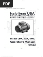 Vibrator Motor Manual Italvibras