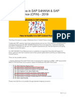 Business Area in SAP S4HANA & SAP Central Finance (CFIN) - 2019