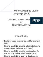 Introduction To Structured Query Language (SQL)