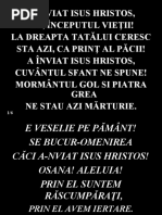 A inviat Isus Hristos RE M