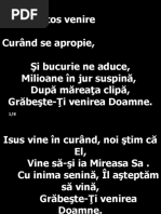 A lui Hristos venire LA M 