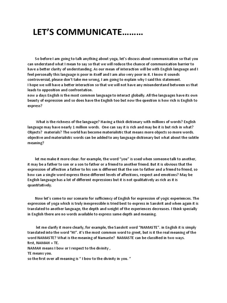 1.let's Communicate | PDF | Cognition | Psychological Concepts