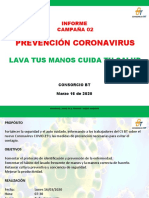 Informe Campaña 02 Prevención Coronavirus - Lava Tus Manos Cuida Tu Salud