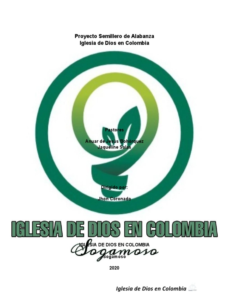 Proyecto Semillero de Alabanza Iglesia de Dios en Colombia | PDF | Religión  y creencia
