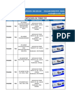 Acuerdos Marco Toner - Lista de Precios 08-18