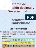 Sistema de numeración decimal y sexagesimal
