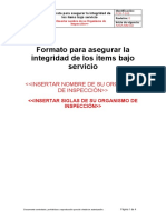 FOR-T-015 Formato para Asegurar La Integridad de Los Ítems Bajo Servicio