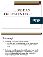 Tautologi Dan Ekivalensi Logis