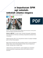 Artikel SMK Aminuddin Baki-Laporan   keputusan SPM 2014 bagi sekolah