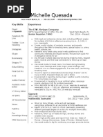 Michelle Quesada Resume 