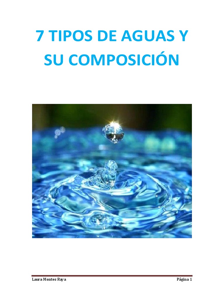 7 Tipos de Agua | PDF | Osteoporosis | Minerales