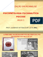 Aula 1 - Psicopatologia Psicanalitica Psicose