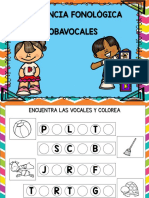 Encuentra Las Vocales y Colorea Los Dibujos