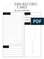 Pattern Record Card PDF