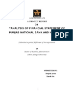Analysis of Financial Statement of Punjab National Bank and Icici Bank-Revised