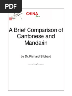 Download A Brief Comparison of Cantonese vs Mandarin by Richard Stibbard SN45193450 doc pdf