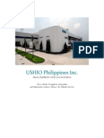 Ushio Philippines Inc. Cost Accounting Paper Breakdown