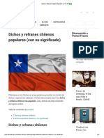 Dichos y Refranes Chilenos Populares 【+ de 300 ✅】 PDF