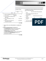 B1 UNIT 4 Test Standard