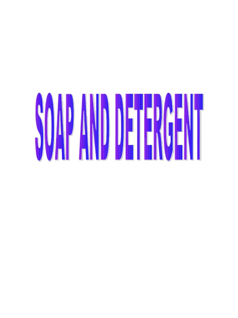 Soap and Detergent Form 5 PDF Soap Sodium Hydroxide
