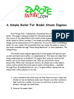 A Simple Boiler For Model Steam Engines