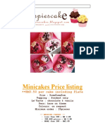 Minicakes+Cookies Price Listing