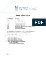 Rhinitis Codes ICD10 PDF