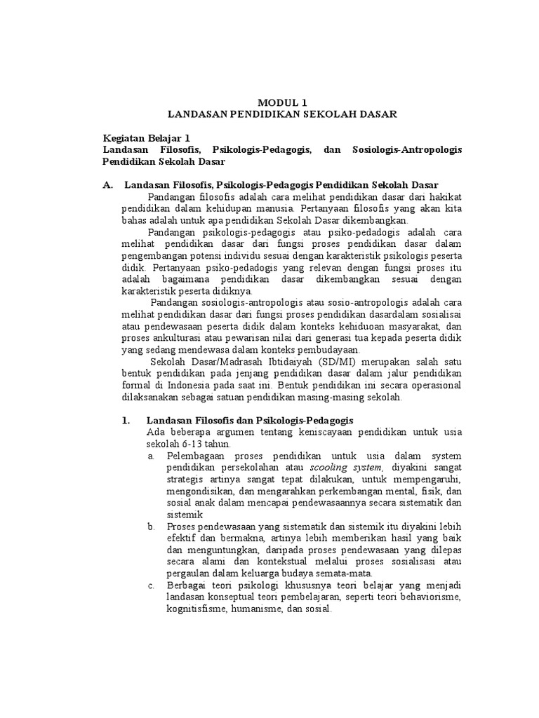 Resume Perspektif Pendidikan Sd 1 12