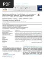 hydrodinamics and scale hups of buble columns