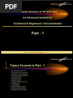 Part - 1: A Quick Revision of HP QTP 10.0 An Advanced Solution To Functional & Regression Test Automation