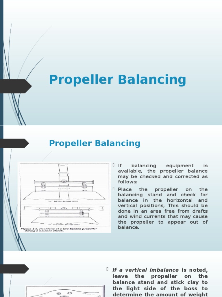 Propeller Balancing Propeller Corrosion
