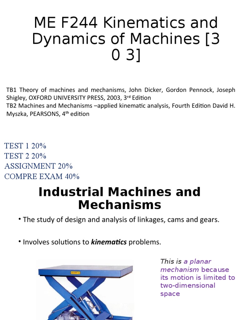KDM 1 | PDF | Machines | Kinematics