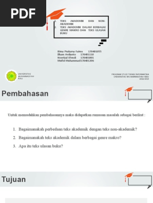 Teks Akademik Dan Teks Non Akademik Serta Teks Ulasan Buku
