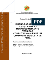 Diseño Parametico y Estudio Mecanico de Un Marco de Ruta PDF