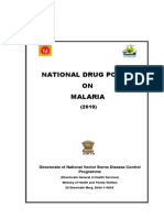 National Drug Policy on Malaria - India(2010)